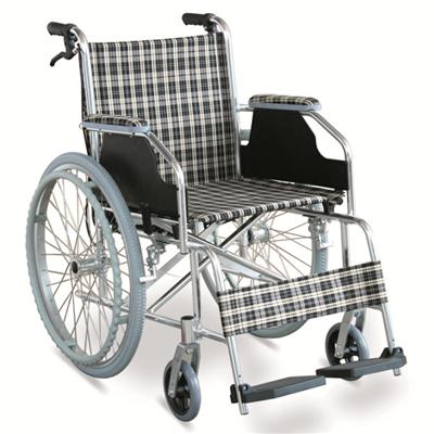 #JL869LXJ – 29 lbs. Simple Ultralight Wheelchair With Handle Brakes & Dual Cross Brace