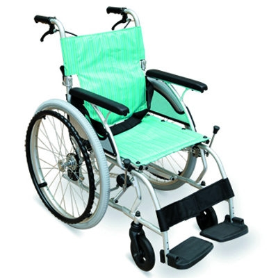 #JL1003LAJ – 27 lbs. Japanese-Style Ultralight Wheelchair With Flip Back Armrests,  Drop Back Handles With Brakes