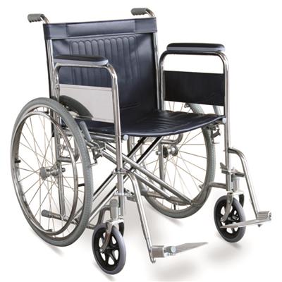 #JL975-51 – Height Strength Manual Wheelchair With 20 Wide Seat, Dual Cross Brace & Detachable Armrests & Footrests