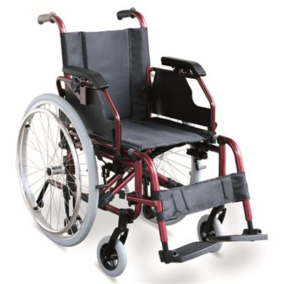 #JL957LQ – 37 lbs. Lightweight Wheelchair With Height Adjustable Armrests & Detachable Footrests & Quick Release Rear Wheels