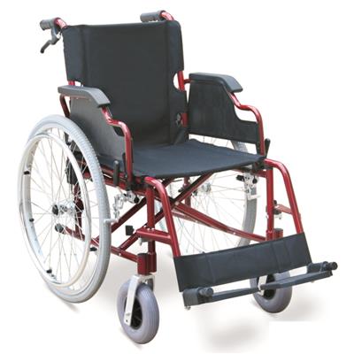 #JL9010LJ – 31 lbs. Lightweight Wheelchair With Flip Black Armrests, Handle Brakes, Detachable Footrests & 2 Wide PU Casters