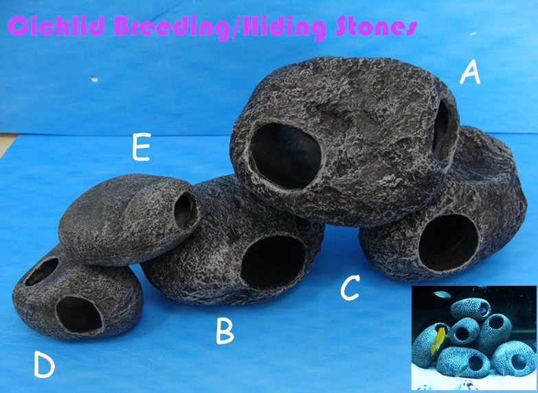 Cichlid hiding stone, Cichlid breeding/ hiding rock