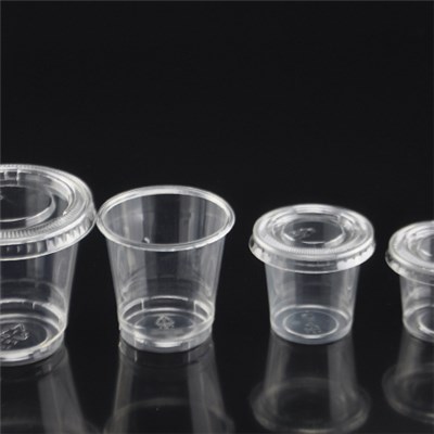 Pet Clear Disposable Plastic Cold Drink Cup with Dome Lid for Beverage Use