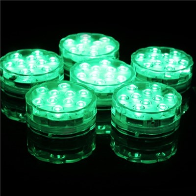 Multicolors 10 LED Submersible Wedding Party Vase Fairy Light Remote Controlled