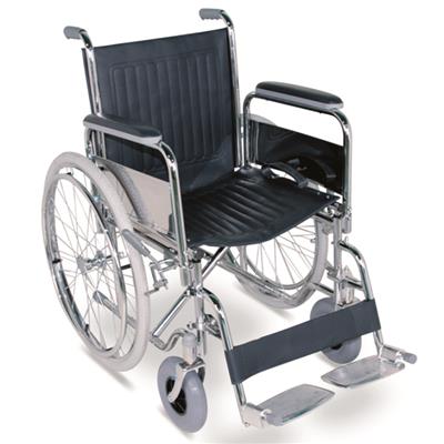 #JL901 - Standard Manual Wheelchair With Detachable Armrests & Footrests And Pneumatic tiles