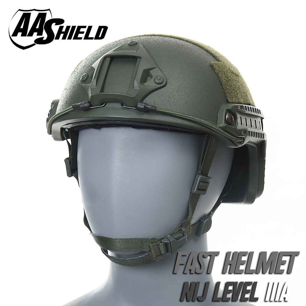 FAST Ballistic High Cut FAST Ballistic High Cut Tactical Helmet Kit NIJ Lvl IIIA 3A OD L/XL AA ShieldTactical Helmet Kit NIJ Lvl IIIA 3A OD L/XL AA Shield