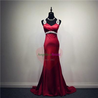 Puddle Train Red Prom Dresses P1507
