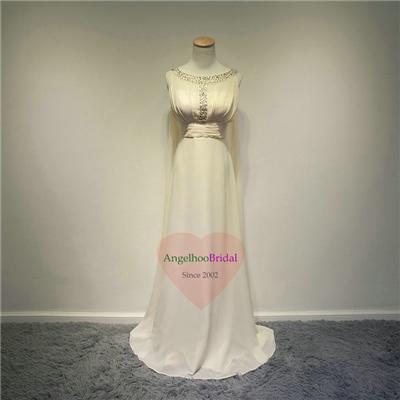 Boat Neck Chiffon Mother Of The Bride Dresses MD1510