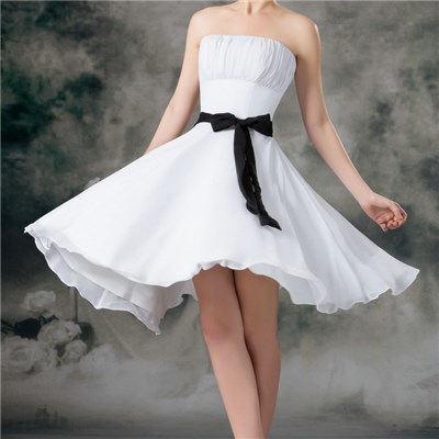 Knee Length Beach Wedding Dresses WD1603