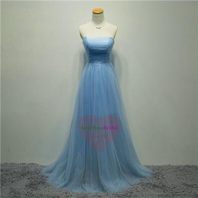 Pleated Soft Tulle Bridesmaid Dresses BM1547