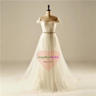 Vintage Lace Wedding Dresses WD1518