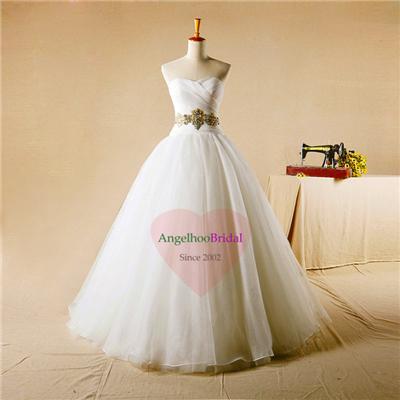 Organza Ball Gown Wedding Dresses WD1551
