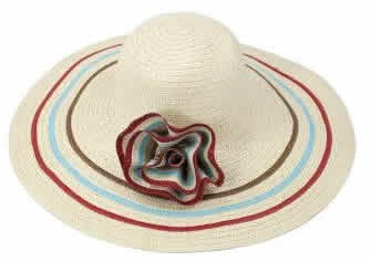 Wholesale Straw Floppy Hat With Flower