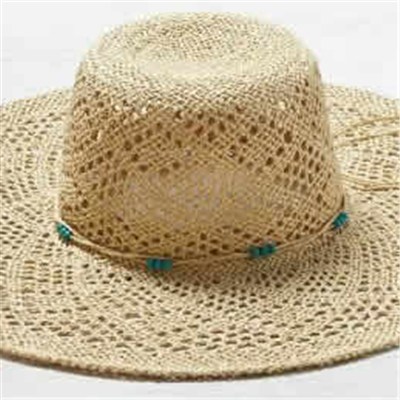 Colorful Straw Hat, Handmade