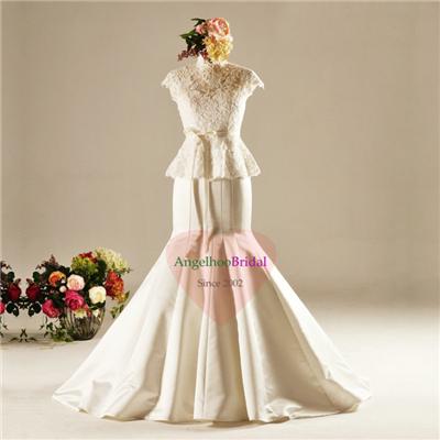 Mermaid Bridal Satin Wedding Dresses WD1523