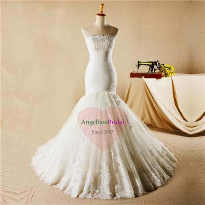 Vintage Fishtail Bridal Gown WD1532