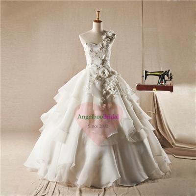 Silk Organza Ball Gown Wedding Dresses WD1547