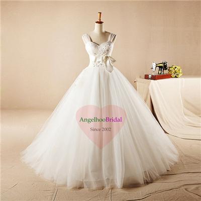 Princess Tulle Ball Gown Wedding Dresses WD1536