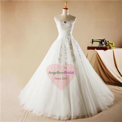 Princess Ball Gown Lace Wedding Dresses WD1558