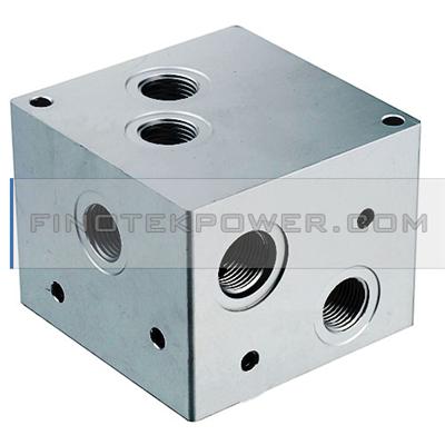 Custom Made Small Aluminum Manifold, Aluminum Hydraulic Manifold Block