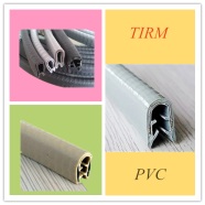 Trim, Edge guard, PVC Steel rubber seal for doo