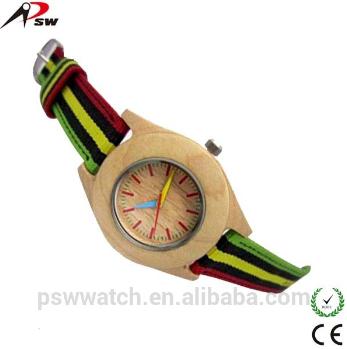 Leather Strap And Wooden Watch
