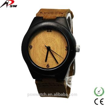Leather Wood Watch