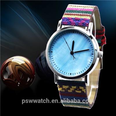 Fabric Leather Wrist Watches Seashell Watch Dail