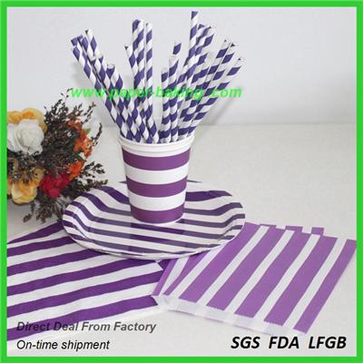 Striped Party Tableware
