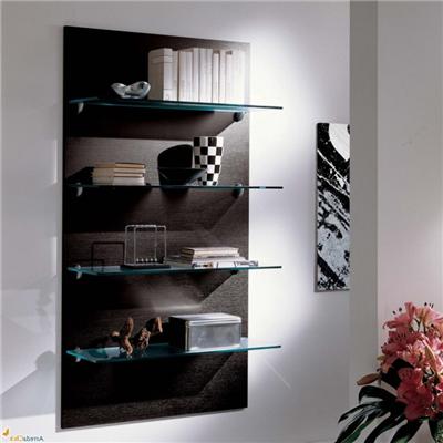 Wall Clear Glass Shelves For Bedroom