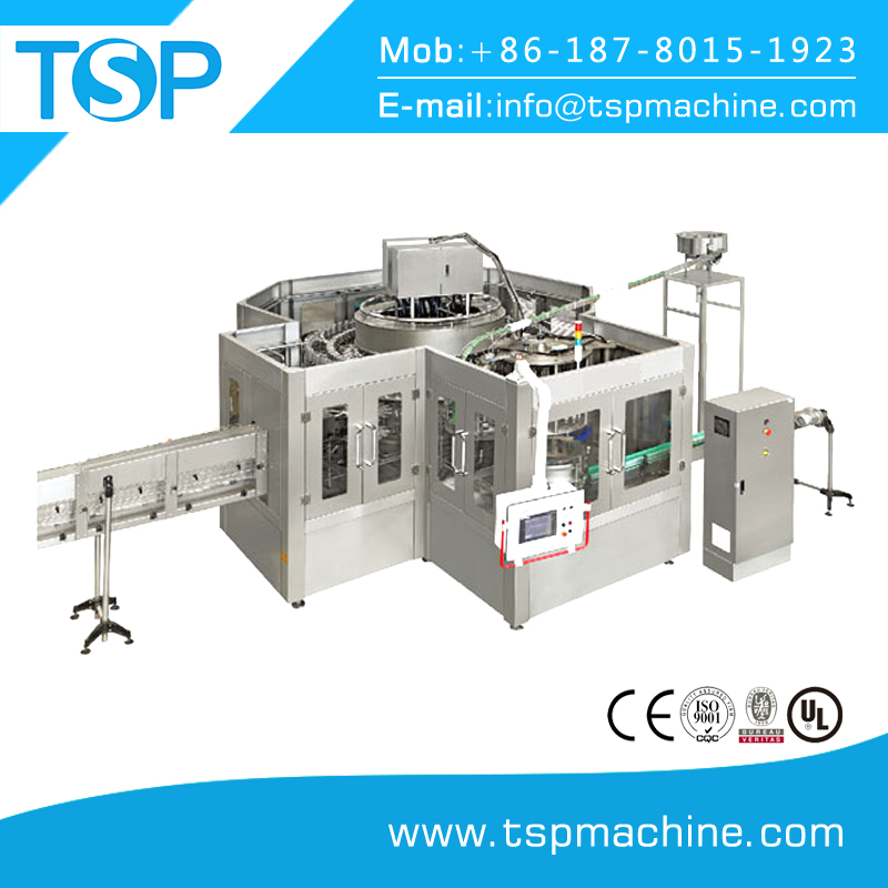 Full automatic mineral water bottle washing, filling and capping machine