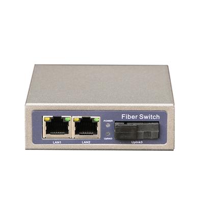1000Mbps 2 Port RJ45 + 1 Port Sc Gigabit Switch (SW0201SC-3)