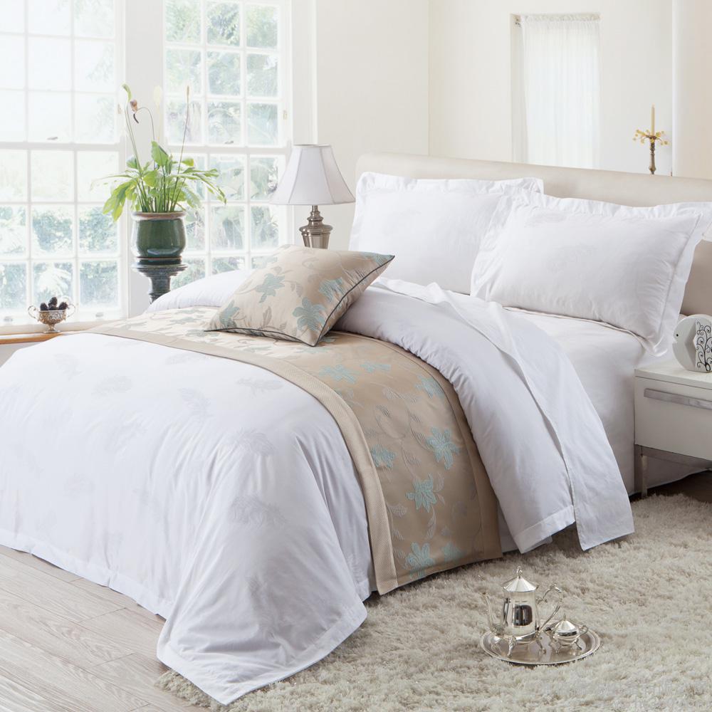 bleached white plain fabric duvet covers for hotel