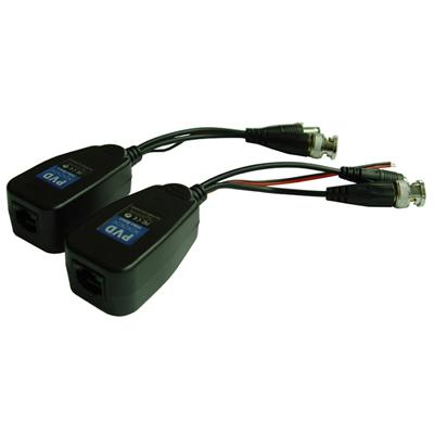 1ch HD-CVI/TVI/AHD CCTV UTP Passive Power Video & Data Balun (PVD22H)