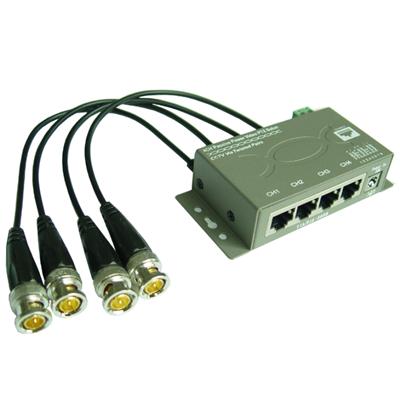 4ch CCTV Cat5 Power Video Data Combiner HD Balun (PVD304H)