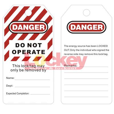 Do Not Operate Pvc Tag