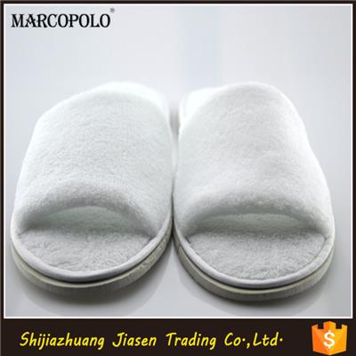 White Hotel Guest Slippers With Open Toe