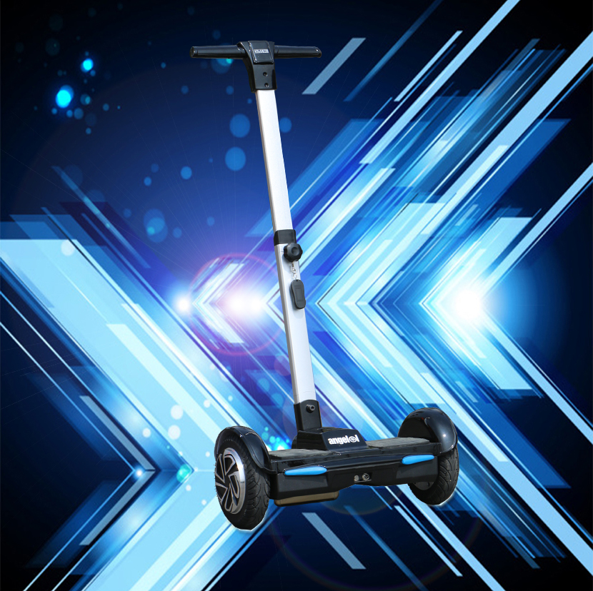 two wheel hoverboard electric self balance  scooter with hand bar