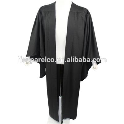 UK Style Graduation Bachelor Gown-Black Color