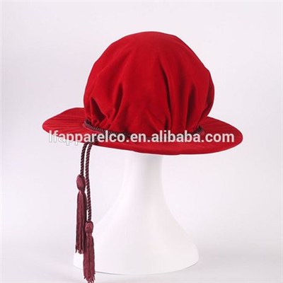 Velvet Tudor Bonnet Hat For Graduation