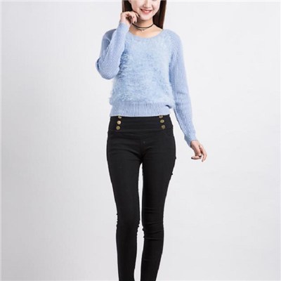 Solid Spring And Autumn Knit Sweaters