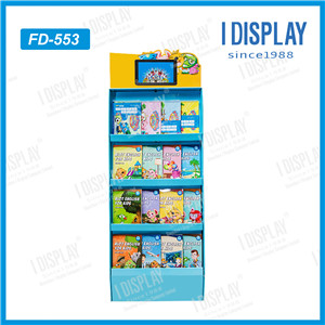 Customized Paper Material Pos Display Rack With LCD For Sales Promotions