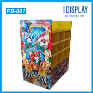 Corrugated Pallet Cardboard Stand Up Book Display Stand For Promotion
