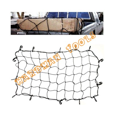 Cargo Net with 16 Durable Nylon Hooks - Large 36 X 60- Stretches to 60 X 90