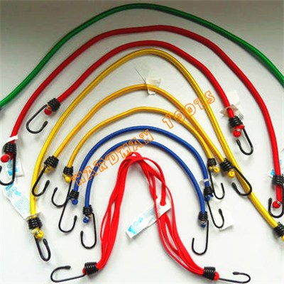 Customer Popular Elastic Latex 8mm Metal Hook Bungee Cord
