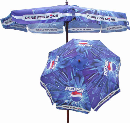 advertisement umbrella