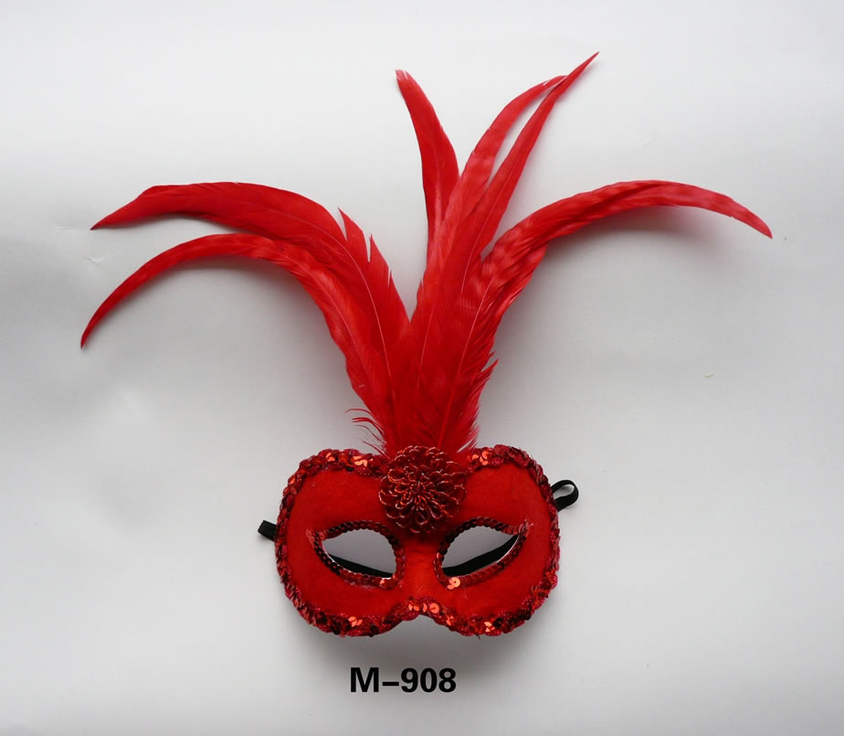  便宜的羽毛面具出售 - 中国制造 M-908