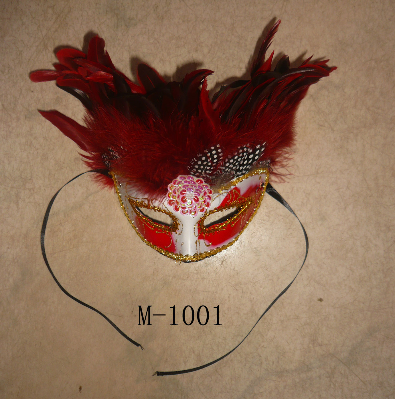  便宜的羽毛面具出售 - 中国制造 M-1001
