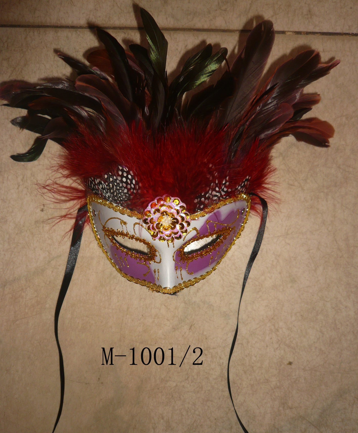  Дешевые маски из перьев для продажи - Сделано в Китае M-1001／2