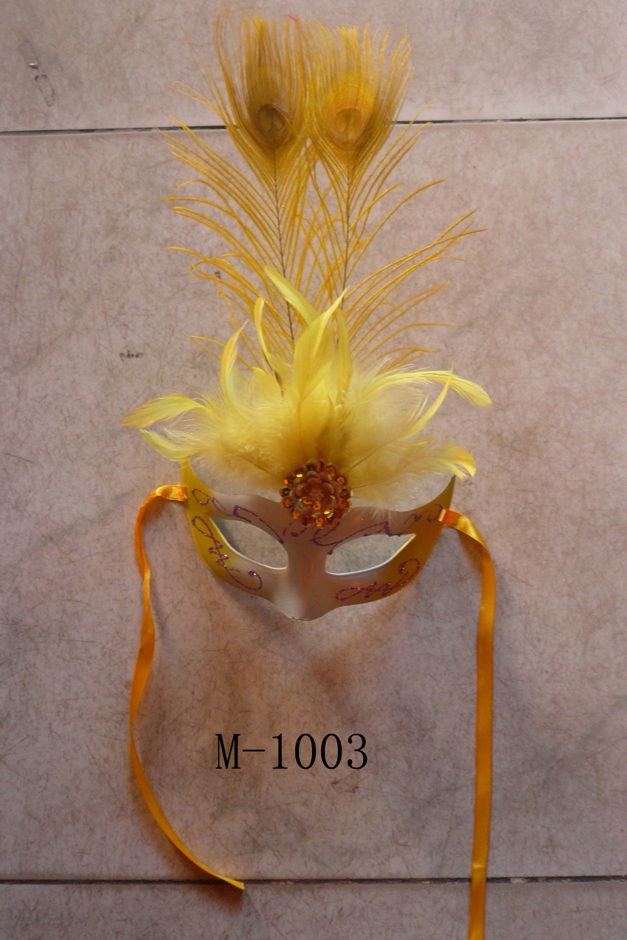  便宜的羽毛面具出售 - 中国制造 M-1003